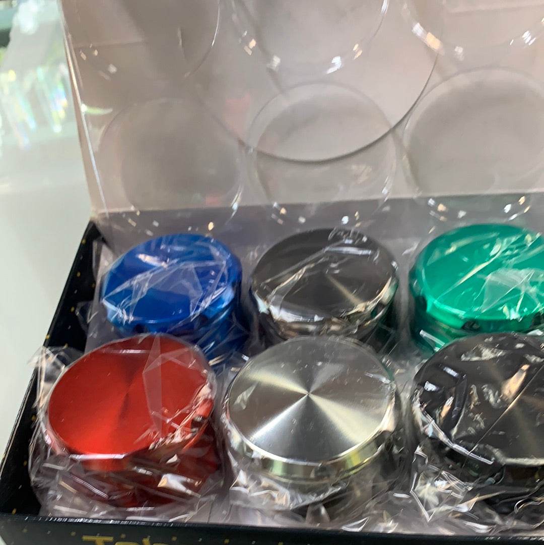 RK Quality Glass Magnetic Herb Grinder 3 Piece Set - RK Quality Glass