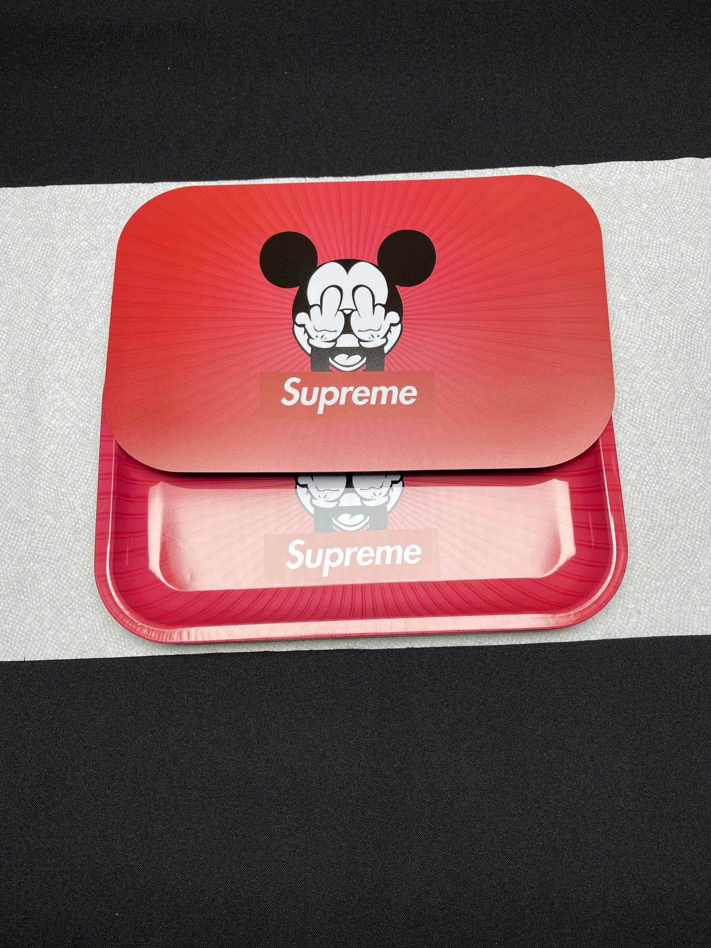 Smoking Accessory Tray with Cover - RK Quality Glass