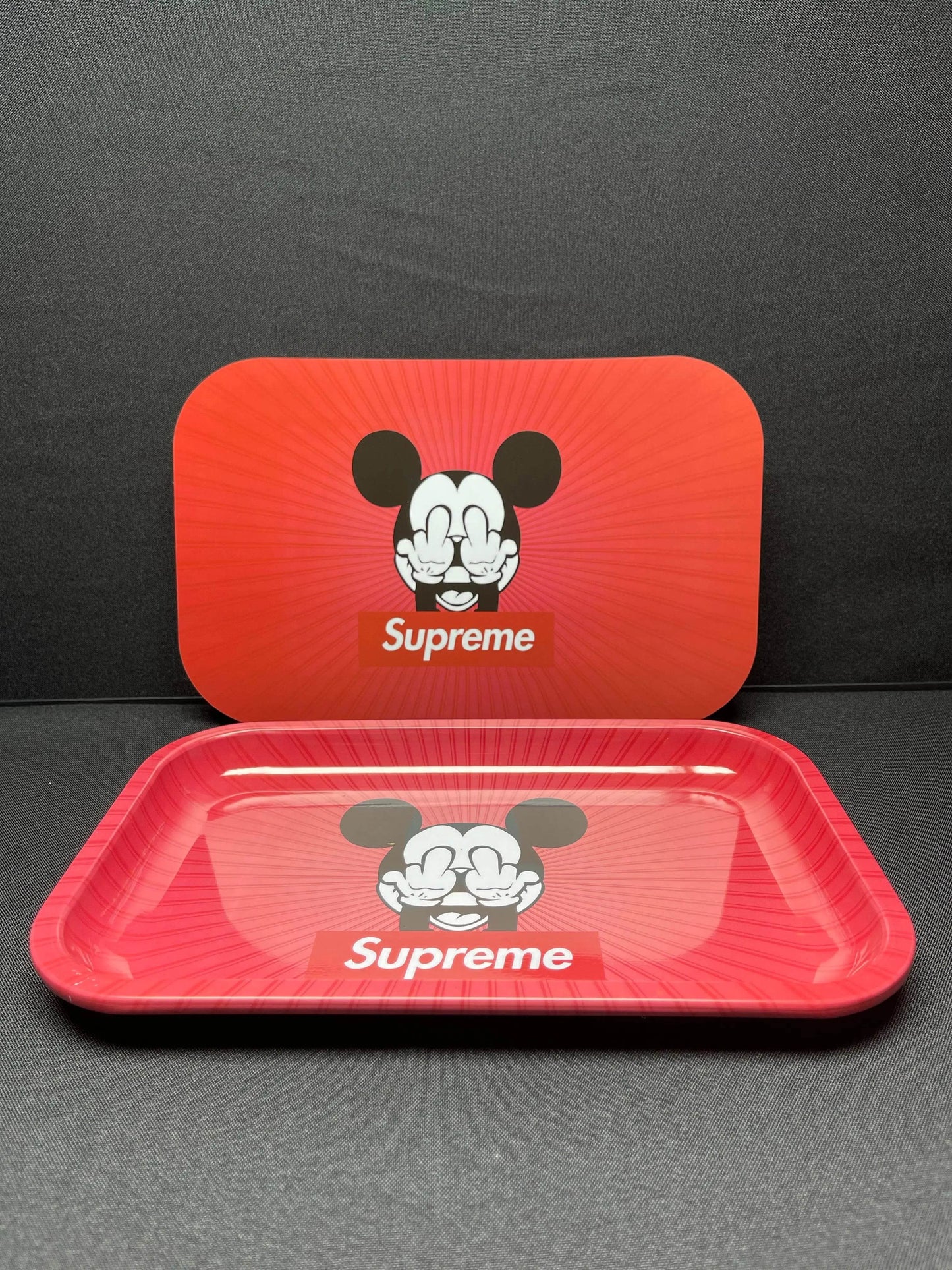 Smoking Accessory Tray with Cover - RK Quality Glass