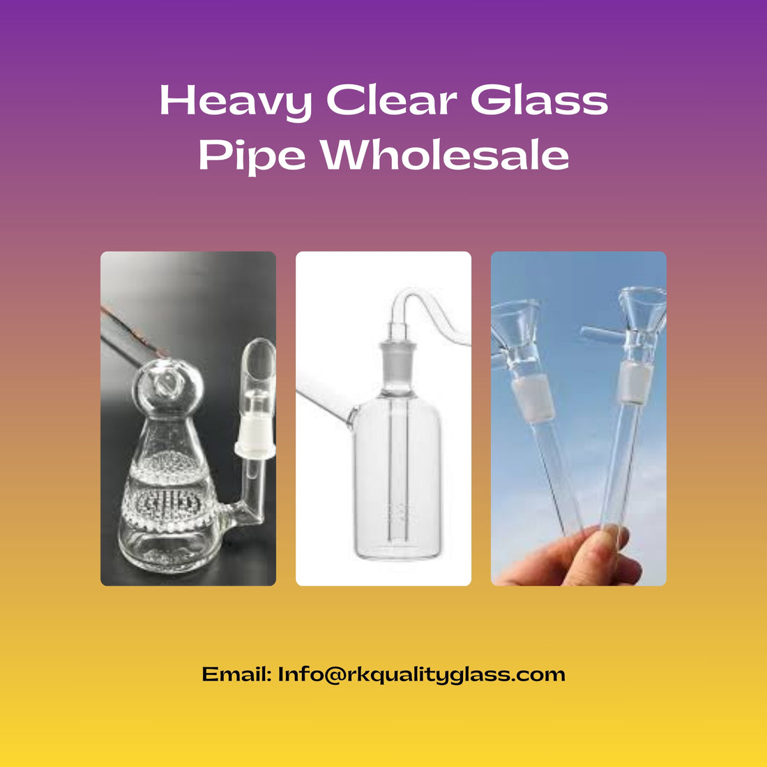 Heavy Clear Glass Pipe Wholesale: Quality And Affordability Combined
