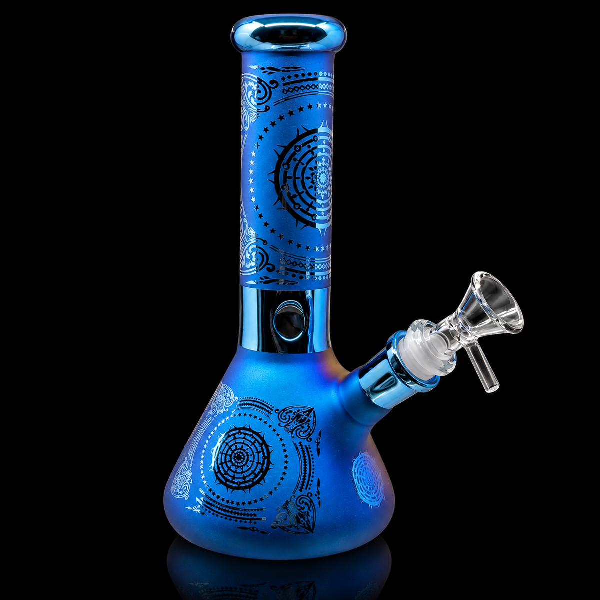 Frosted Pattern Glass Beaker Bong Wholesale RK Quality Glass