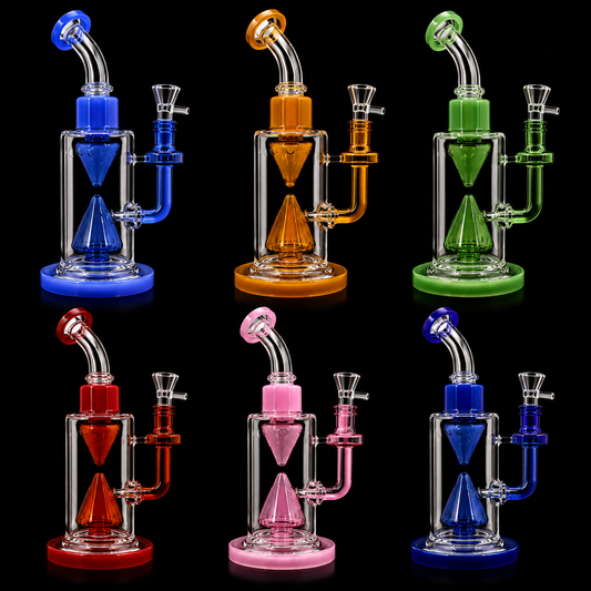 10 INCH DOUBLE SHOWER HEAD BENT DAB RIG