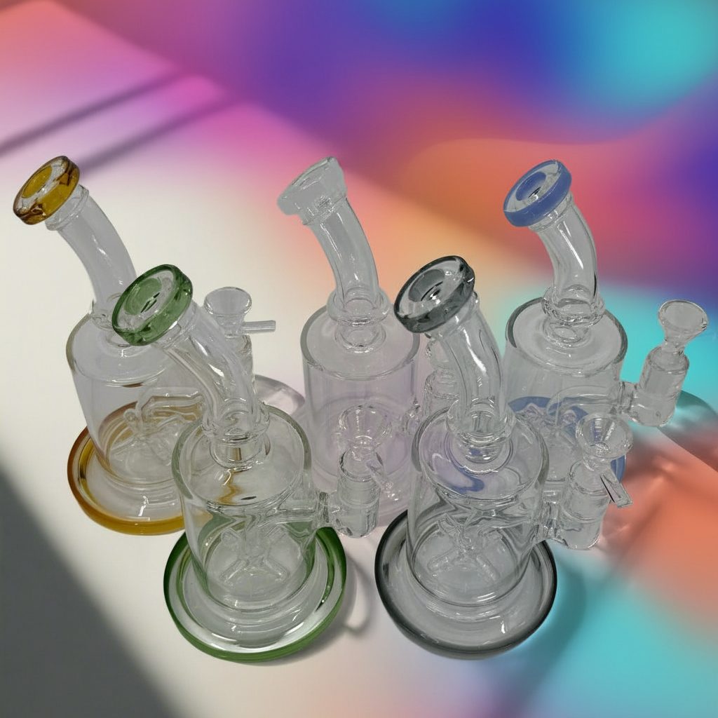 8" Caroma Shower Head Dab Rig Wholesale - RK Quality Glass