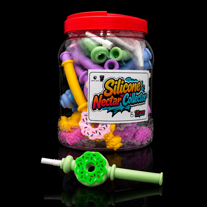 Silicon donut save nectar collector per jar (15 CT)