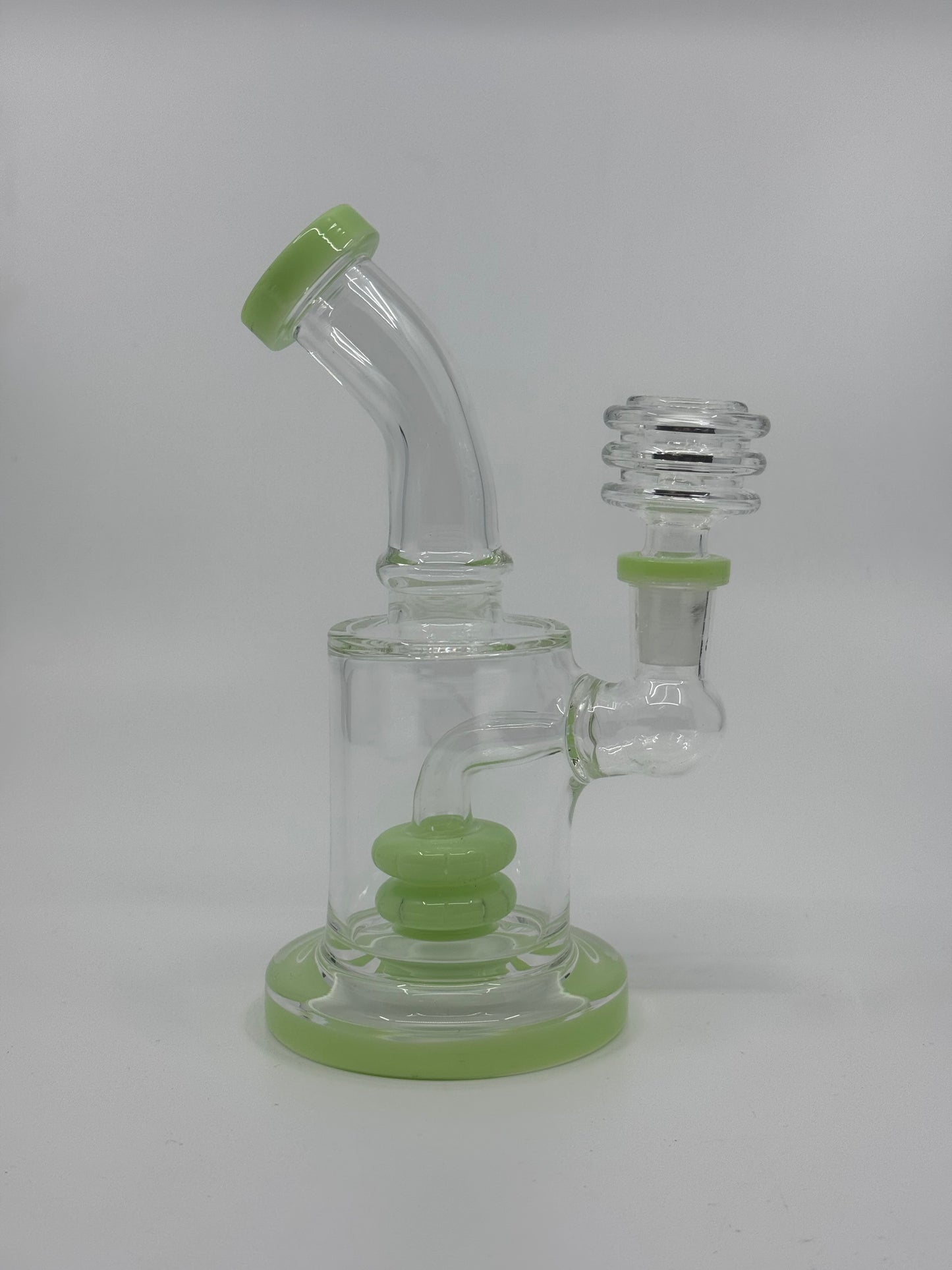 6" shower head slime bent dab rig