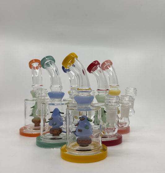 7” shower head bent dab rig