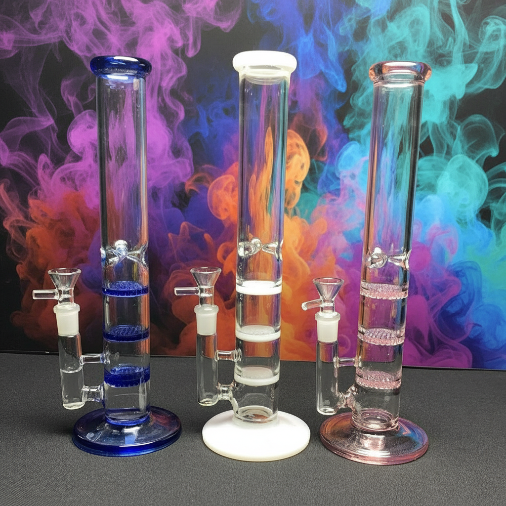 12 Inch Slim Honeycomb Bong - RK Quality Glass