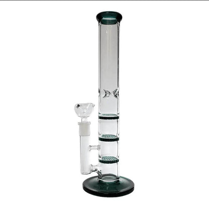 RK Quality Glass 12 Inch Slim Honeycomb Bong - RK Quality Glass