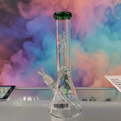 14 Inch Clear Beaker Bong 9MM Thickness - WP101