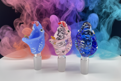 14mm Cobra Face Glass Bowl - RK Quality Glass