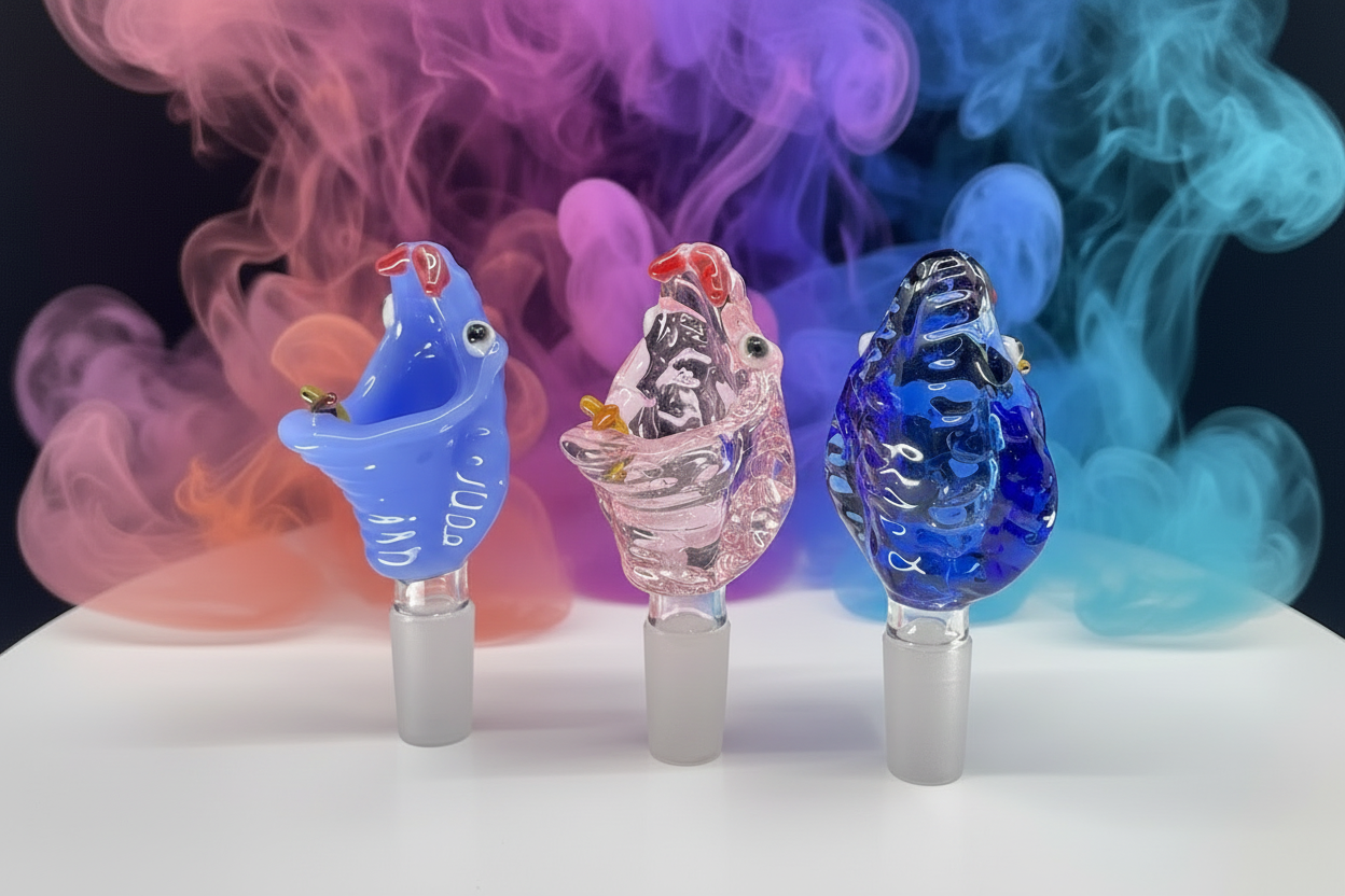 14mm Cobra Face Glass Bowl - RK Quality Glass