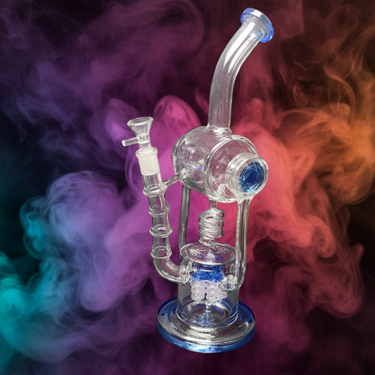 15 Inch Recycler Bong Premium Design - RK Quality Glass