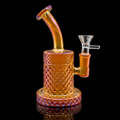 Iridescent Diamond Texture Glass Dab Rig Wholesale RK Quality Glass