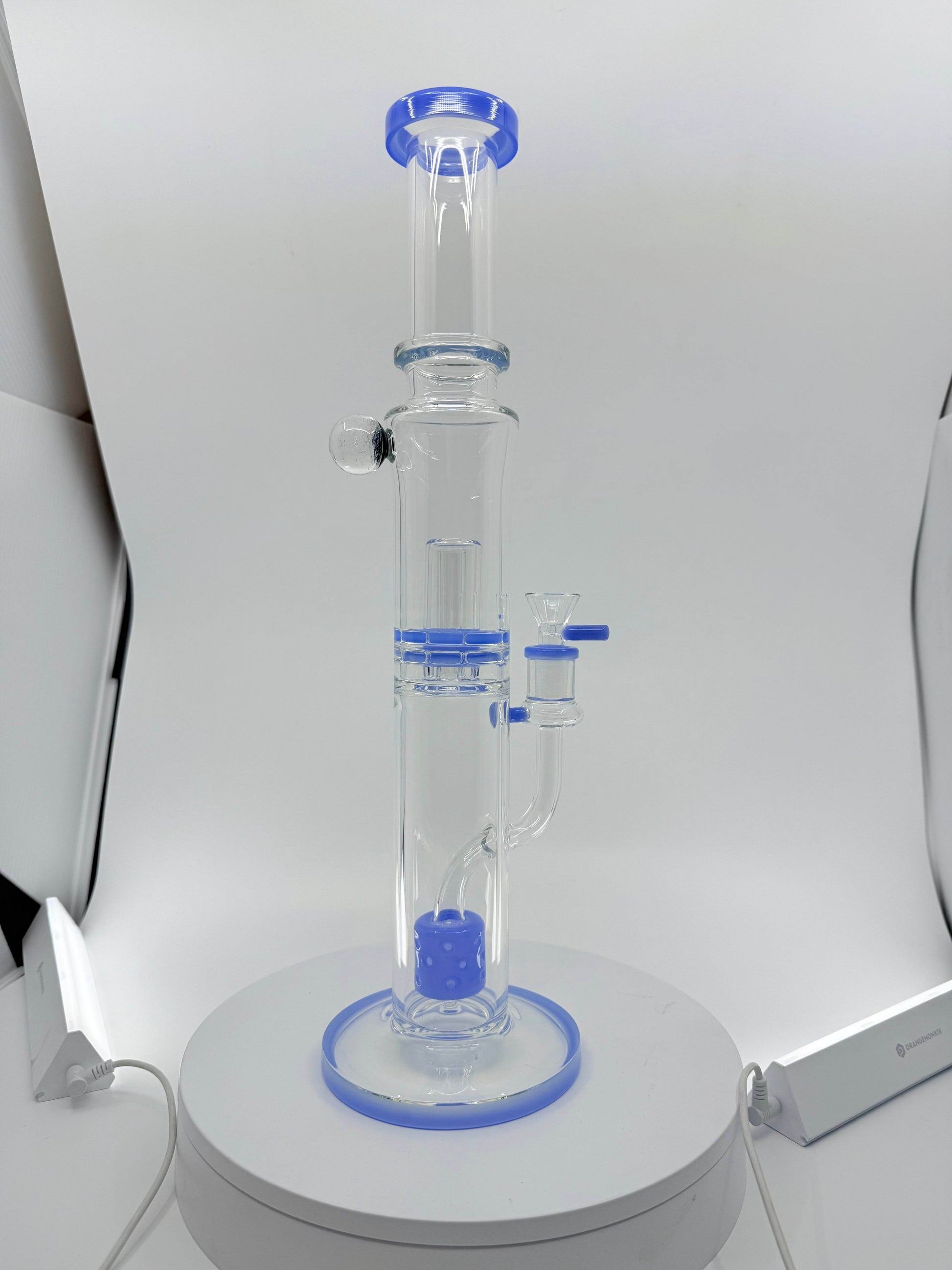 RK Quality Glass 16 Inch Double Shower Head Bong - RK Quality Glass