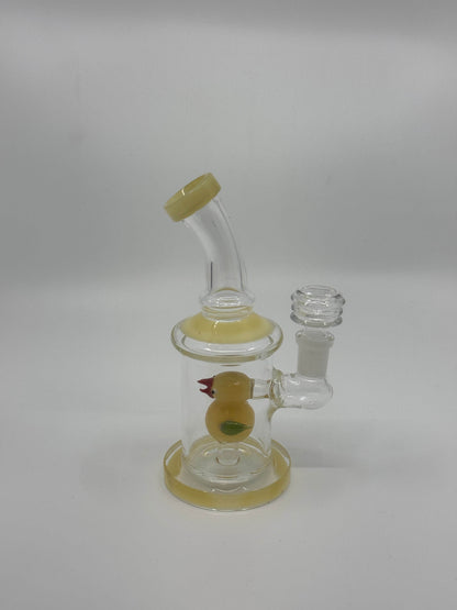 7” bird insert shower head bent dab rig - WP230 - RK Quality Glass