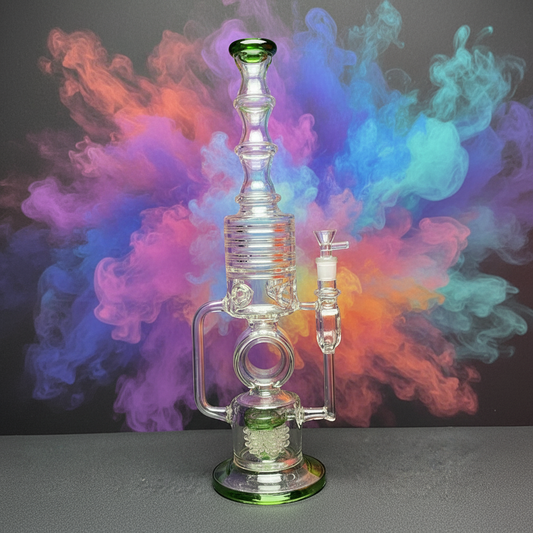 18 Inch Recycler Dab Rig Wholesale - RK Quality Glass