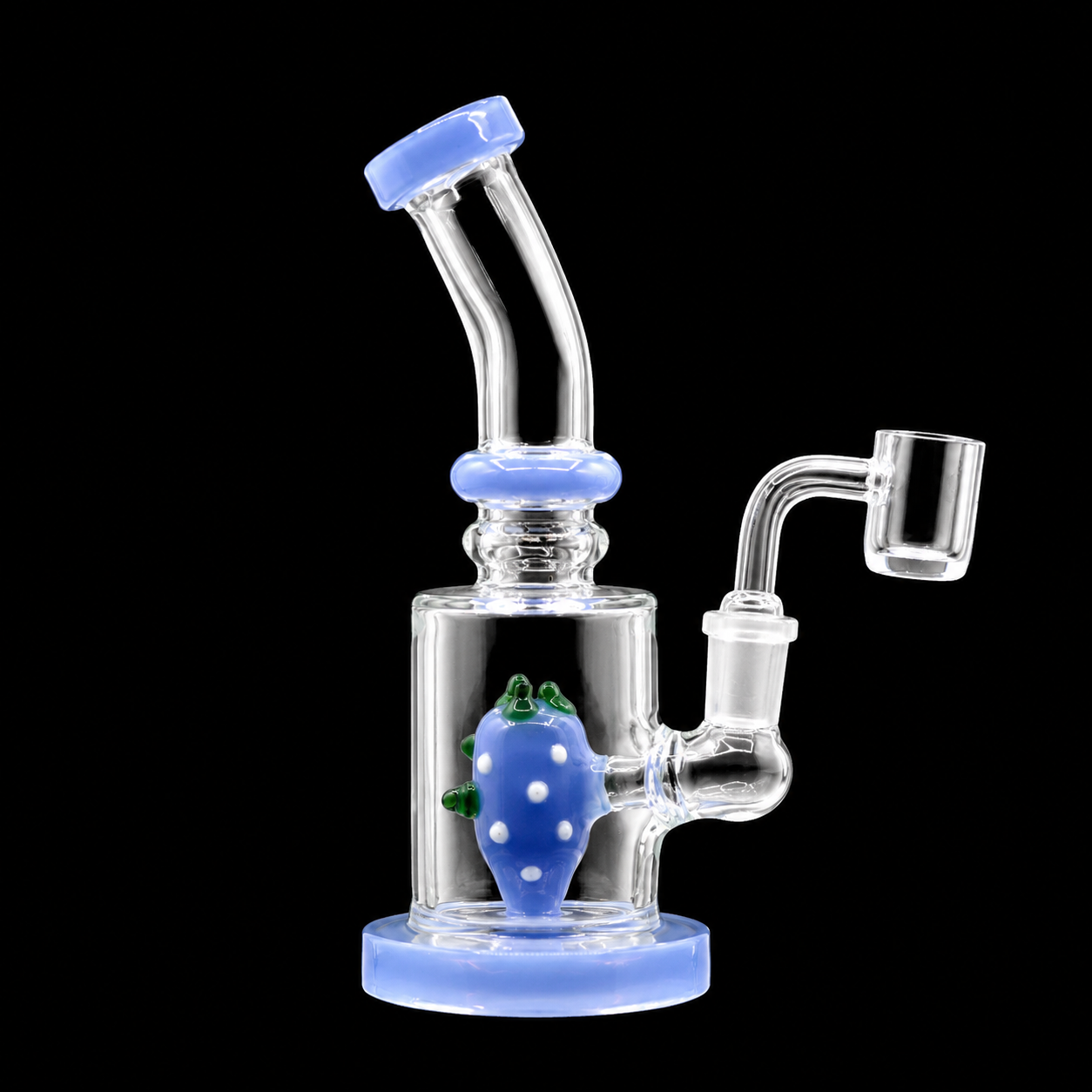 7 Inch Showerhead Perc Bent Neck Dab Rig Wholesale RK Quality Glass