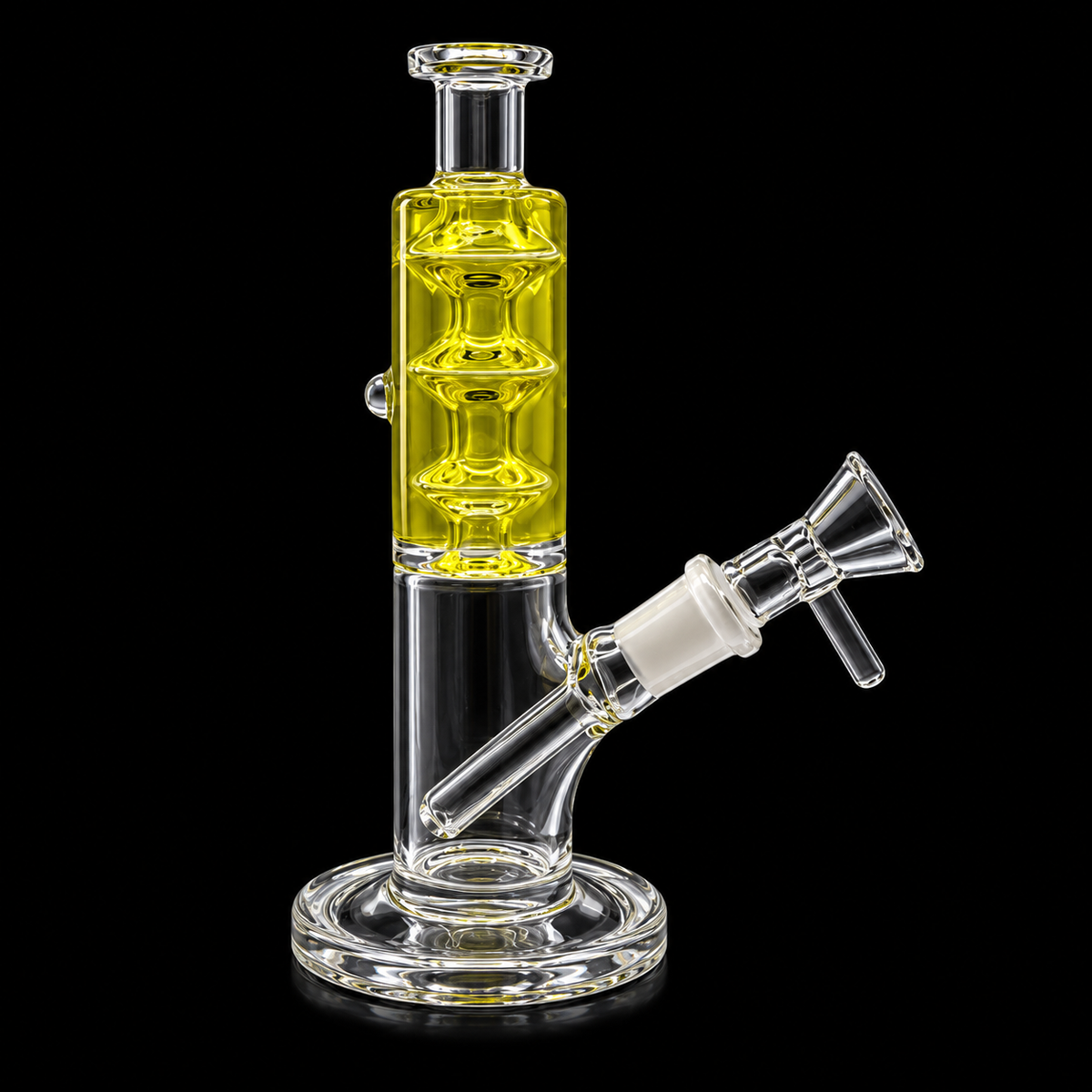 Triple Bubble Chamber Straight Tube Glass Bong Wholesale RK Quality Glass