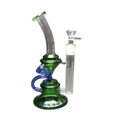 130 29RKQG 9" tall recycler dab rig