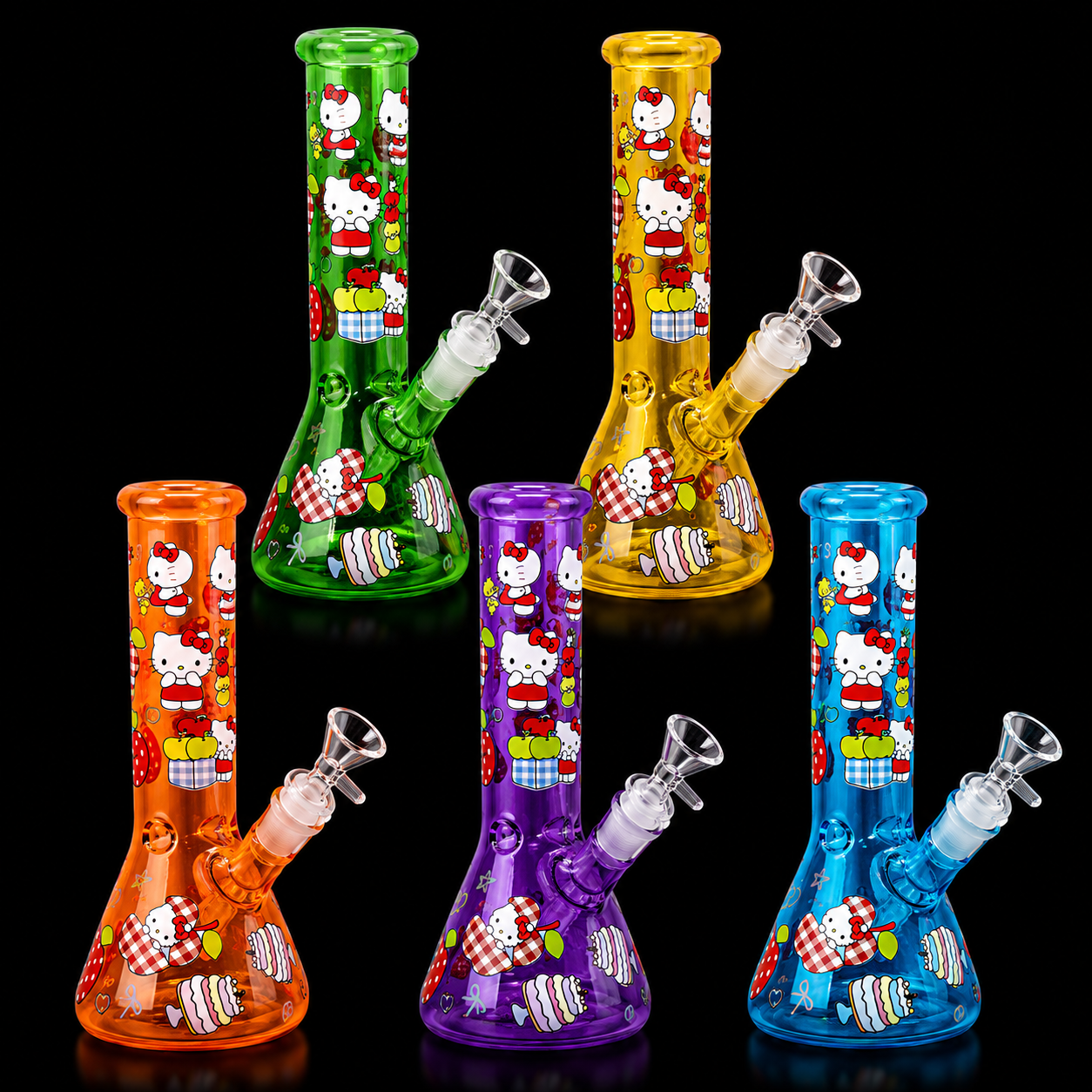 10 INCH HELLO KITTY BEAKER BONG
