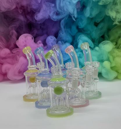 7” tree perc bent dab rig - WP231