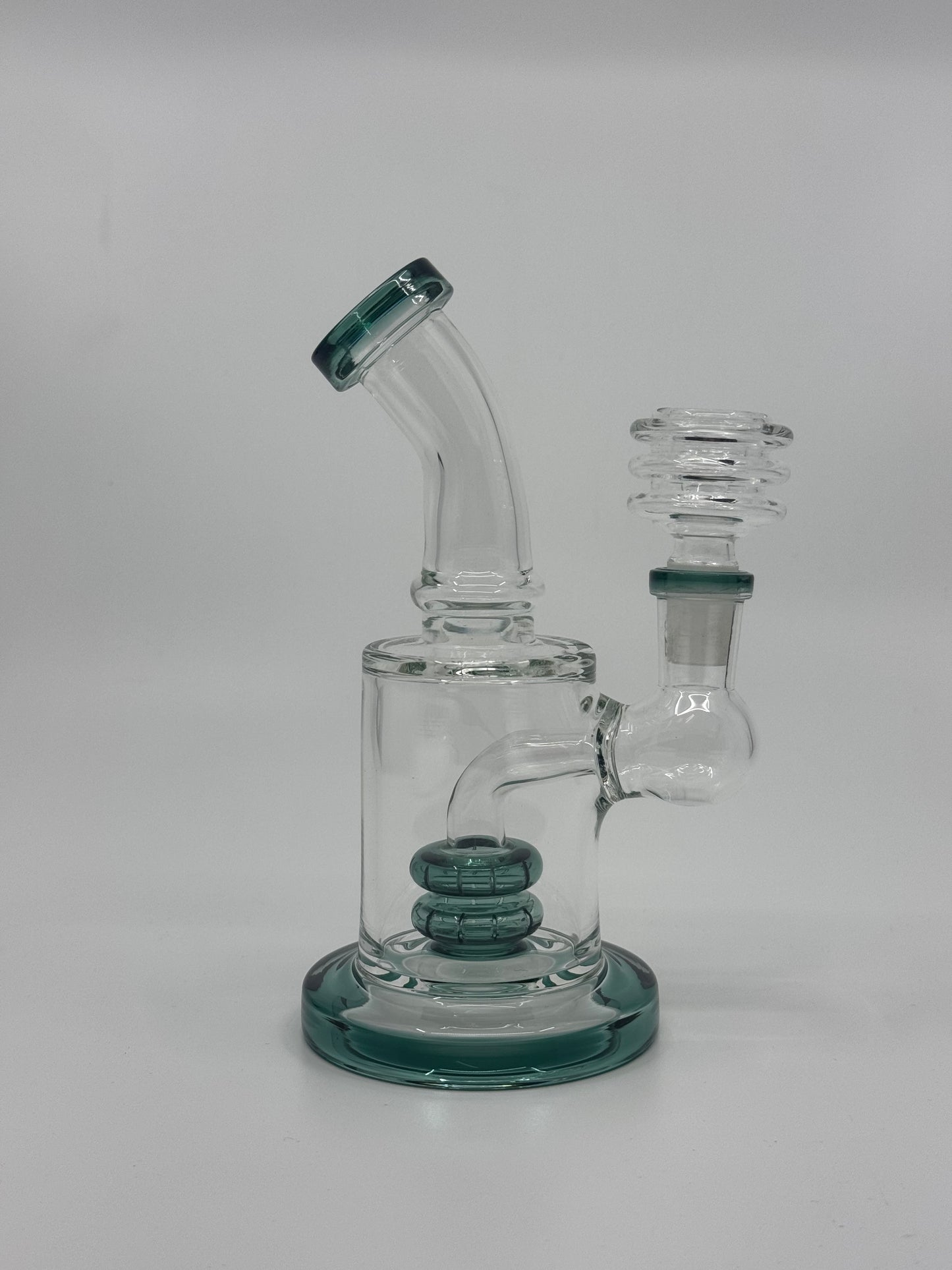 6" shower head slime bent dab rig