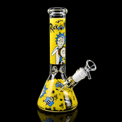 10 Inch Glow in Dark Cartoon Art Beaker Bong