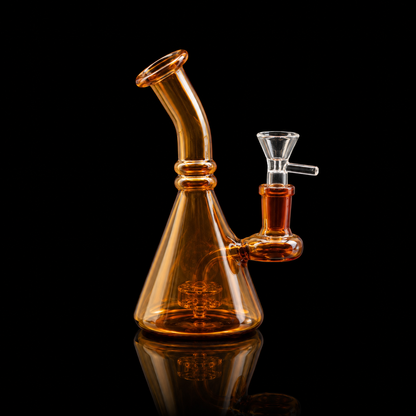 5 Inch Showerhead Perc Color changing Mini beaker Bong
