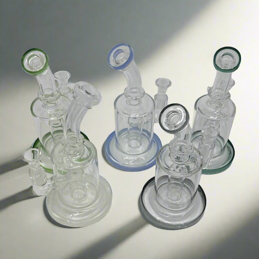 8" Shower Head Dab Rig - WP 266 - RK Quality Glass