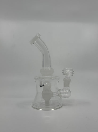 6" character art slime bent dab rig - RK Quality Glass