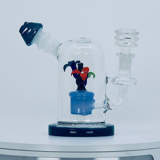 6" flower insert dab rig