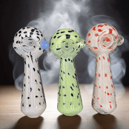 RK Quality Glass 3.5 Inch Glass Hand Pipe - Colorful Designs - RK Quality Glass
