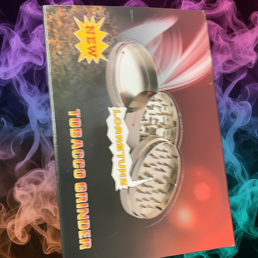 RK Quality Glass 3 Part Art Tobacco Grinder Set