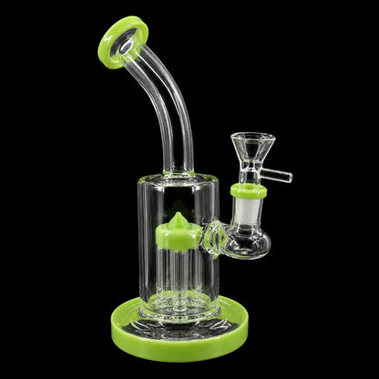 8 Inch Bent-Neck Tree Perc Glass Dab Rig
