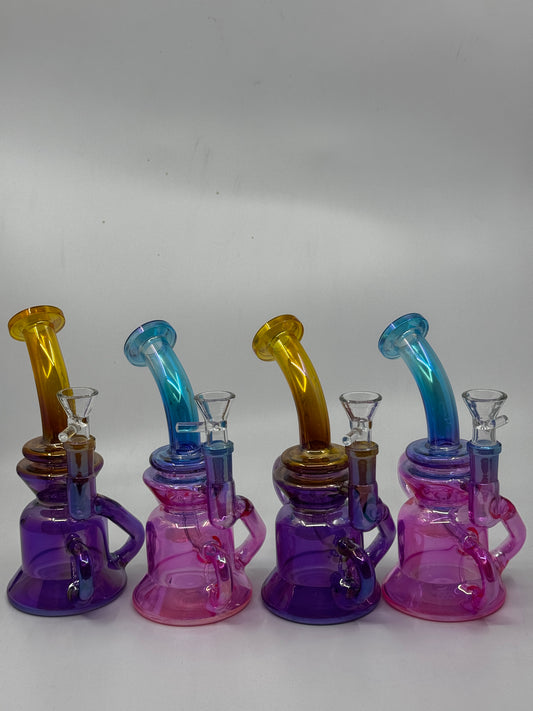 8” color recycle dab rig