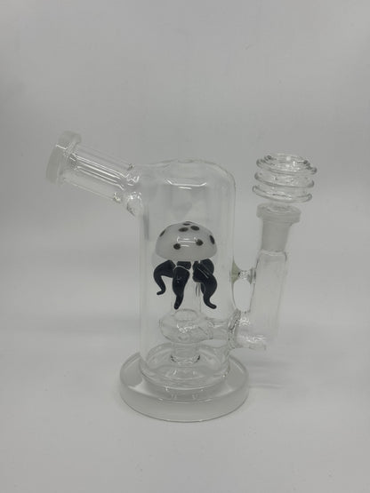 6.3" Jellyfish 14mm Female Glass DAB Rig for Smoking Water Pipe - RK Quality Glass