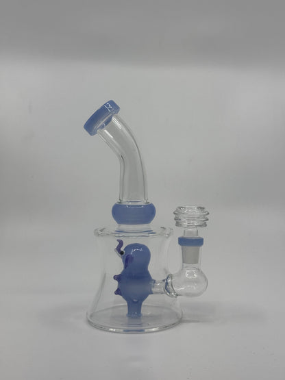 6" character art slime bent dab rig - RK Quality Glass