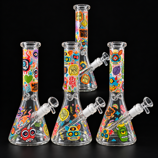 10 - Inch Graffiti Monster Beaker Bong