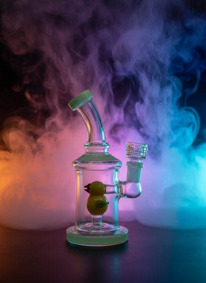 7” Bird Insert Shower Head Bent Dab Rig Wholesale - RK Quality Glass