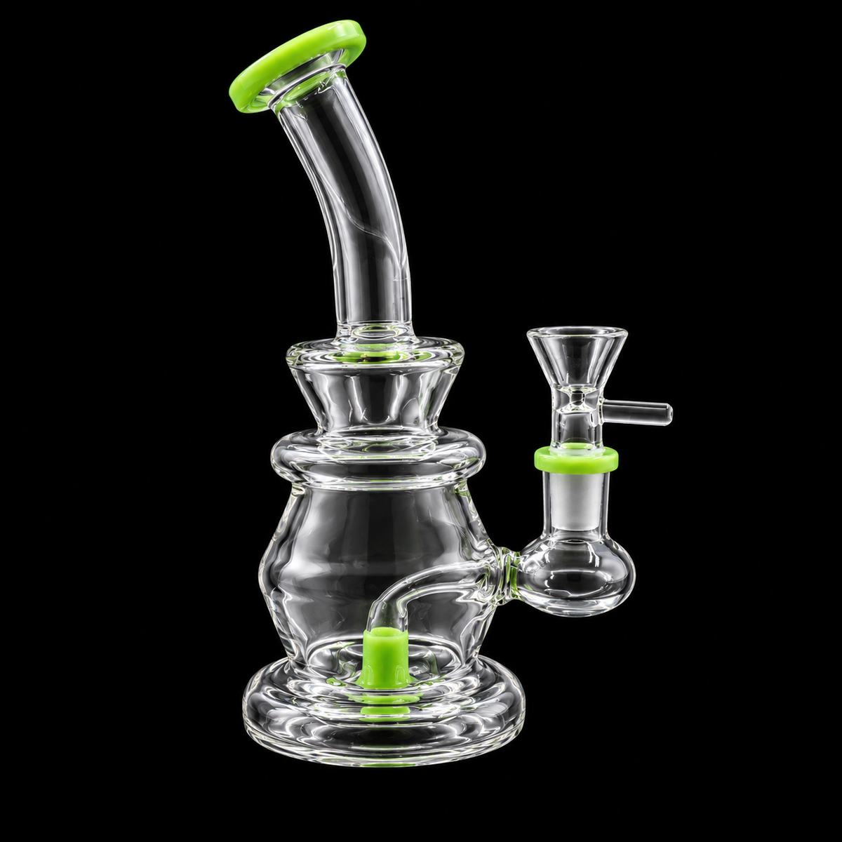 Bent Neck Lantern Glass Dab Rig Wholesale RK Quality Glass
