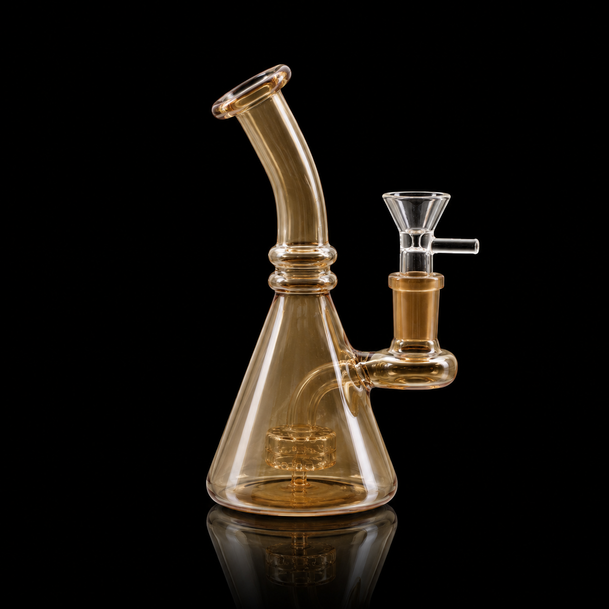 5 Inch Showerhead Perc Color changing Mini beaker Bong
