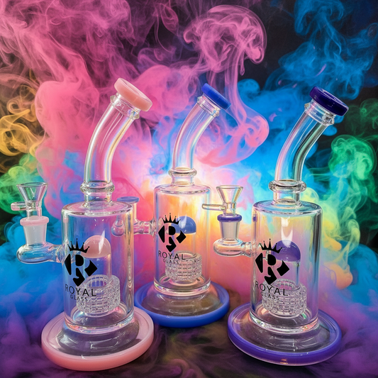 8" Swiss perc dab rig by Royal glass - WP241