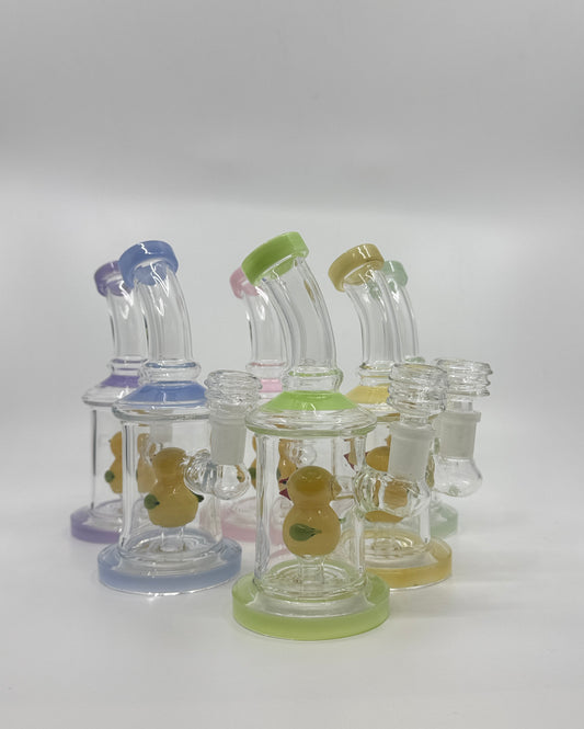 7” bird insert shower head bent dab rig
