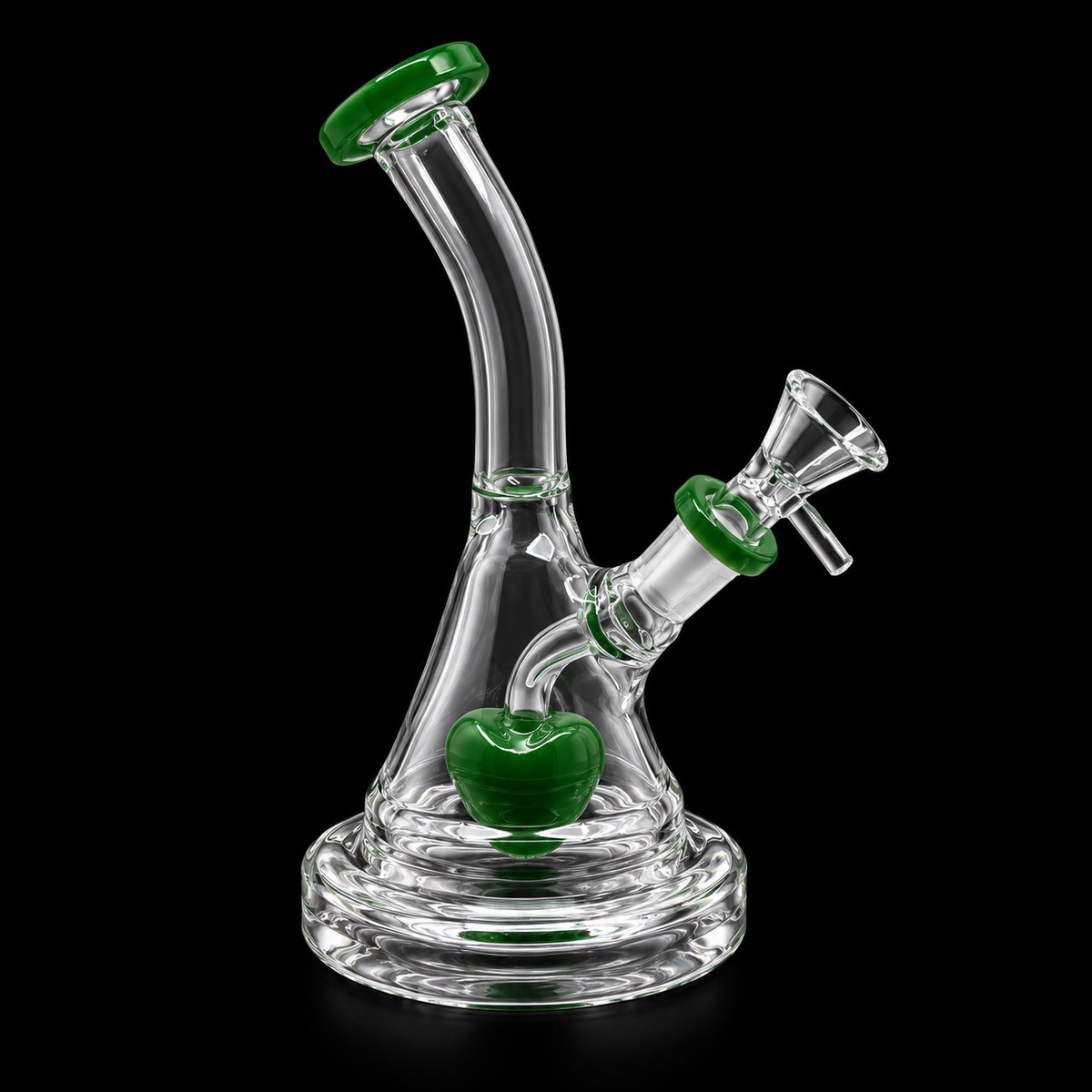Heart Perc Bent Neck Glass Dab Rig Wholesale RK Quality Glass