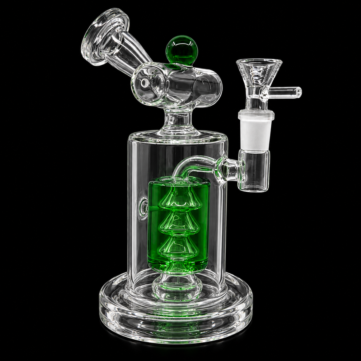 Liquid Triple Cone Percolator Glass Dab Rig Wholesale RK Quality Glass