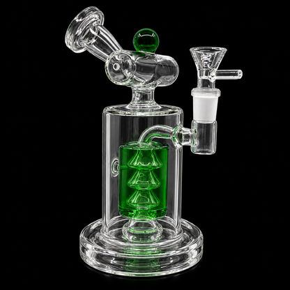 Liquid Triple Cone Percolator Glass Dab Rig Wholesale RK Quality Glass