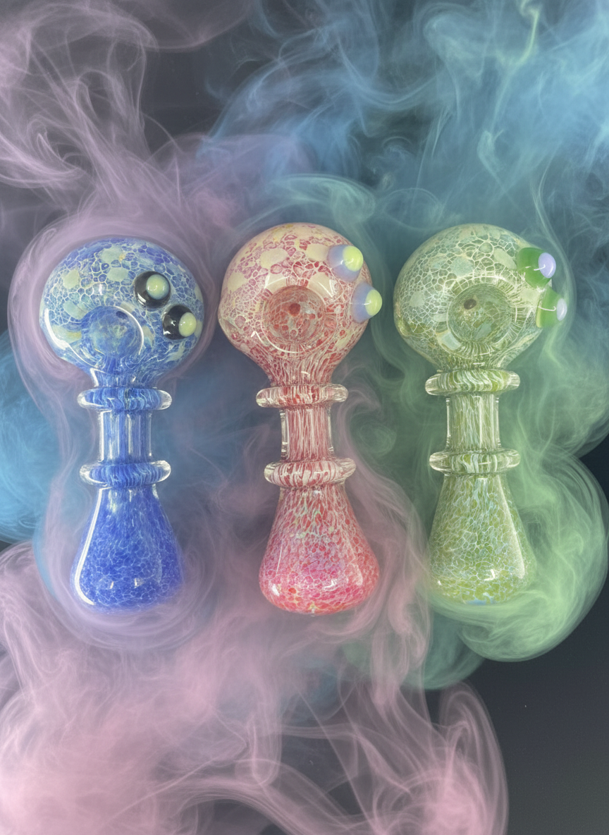 4 Inch Frit Rim Hand Pipe