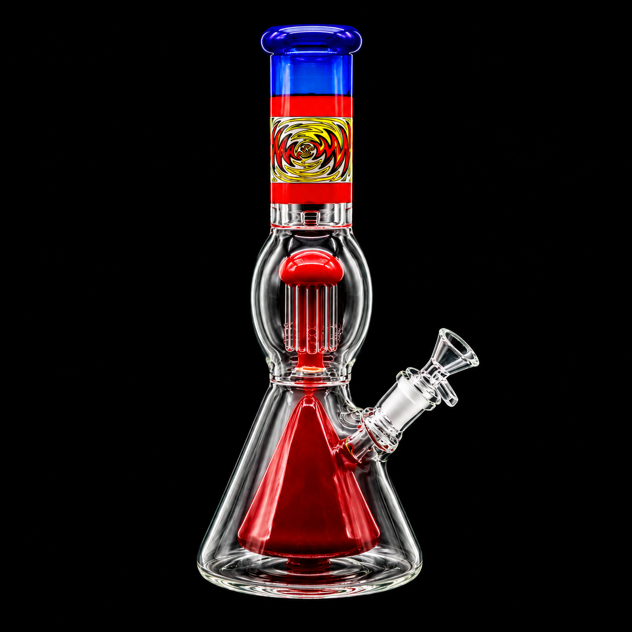 12 INCH Multi Perc WigWag BEAKER Bong