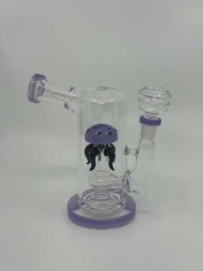 6.3" Jellyfish 14mm Female Glass DAB Rig for Smoking Water Pipe - RK Quality Glass
