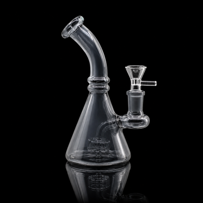 5 Inch Showerhead Perc Color changing Mini beaker Bong
